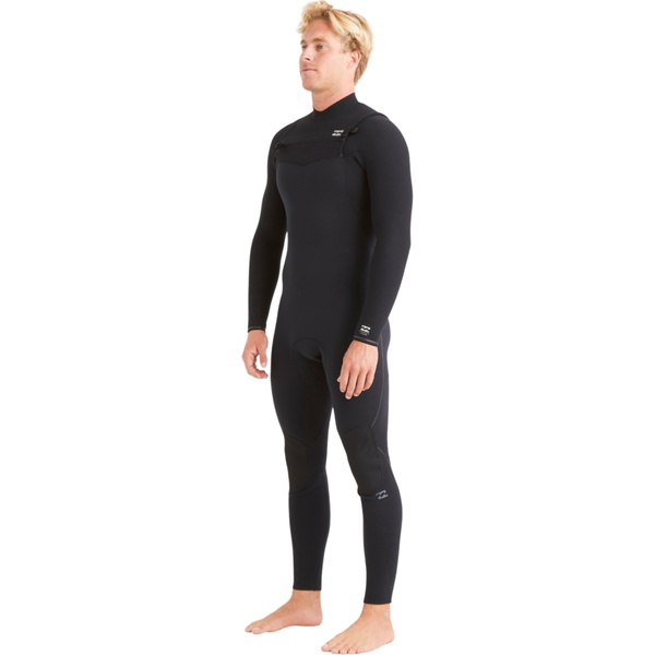 2024 Billabong Männer Furnace Comp 4/3mm Brustreißverschluss Neoprenanzug ABYW100179 - Black